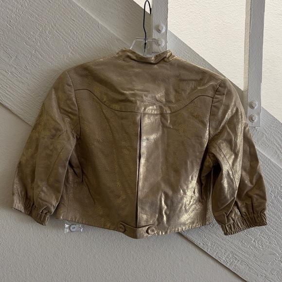 Doma Leather Cropped Jacket - Picture 3 of 3